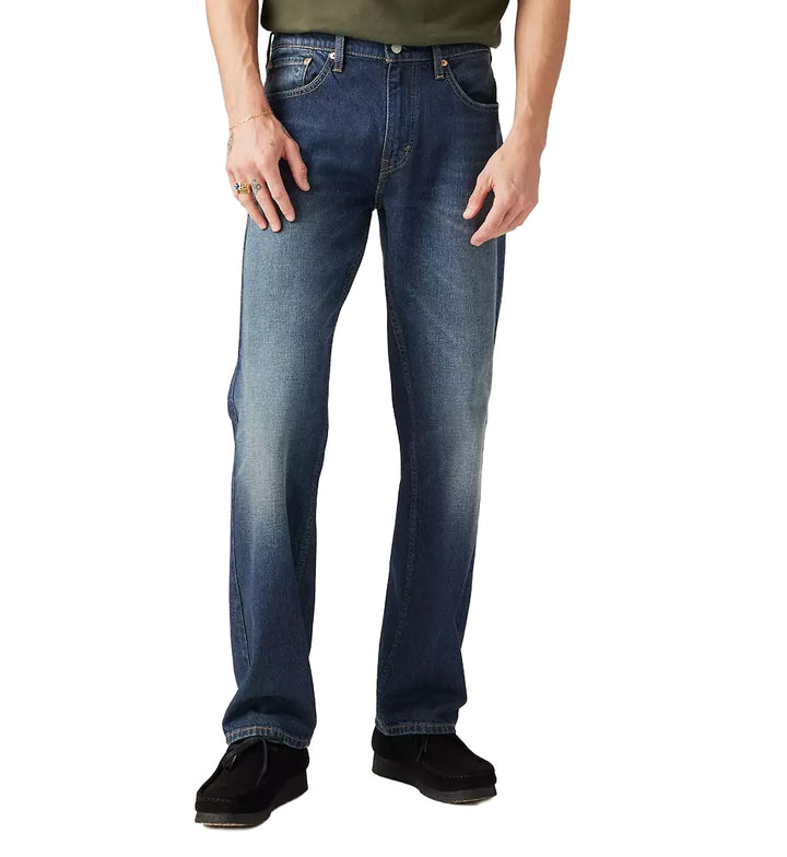 Person wearing Levi’s 559™ Relaxed Straight Jeans — Dark Wash