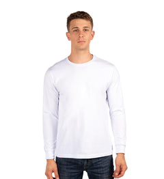 City Lab Fitted Long Sleeve Shirt, Crew (0209R) – Black/Ice White