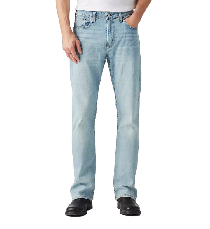 Person wearing Levi’s 527™ Slim Bootcut Jeans — Light Blue