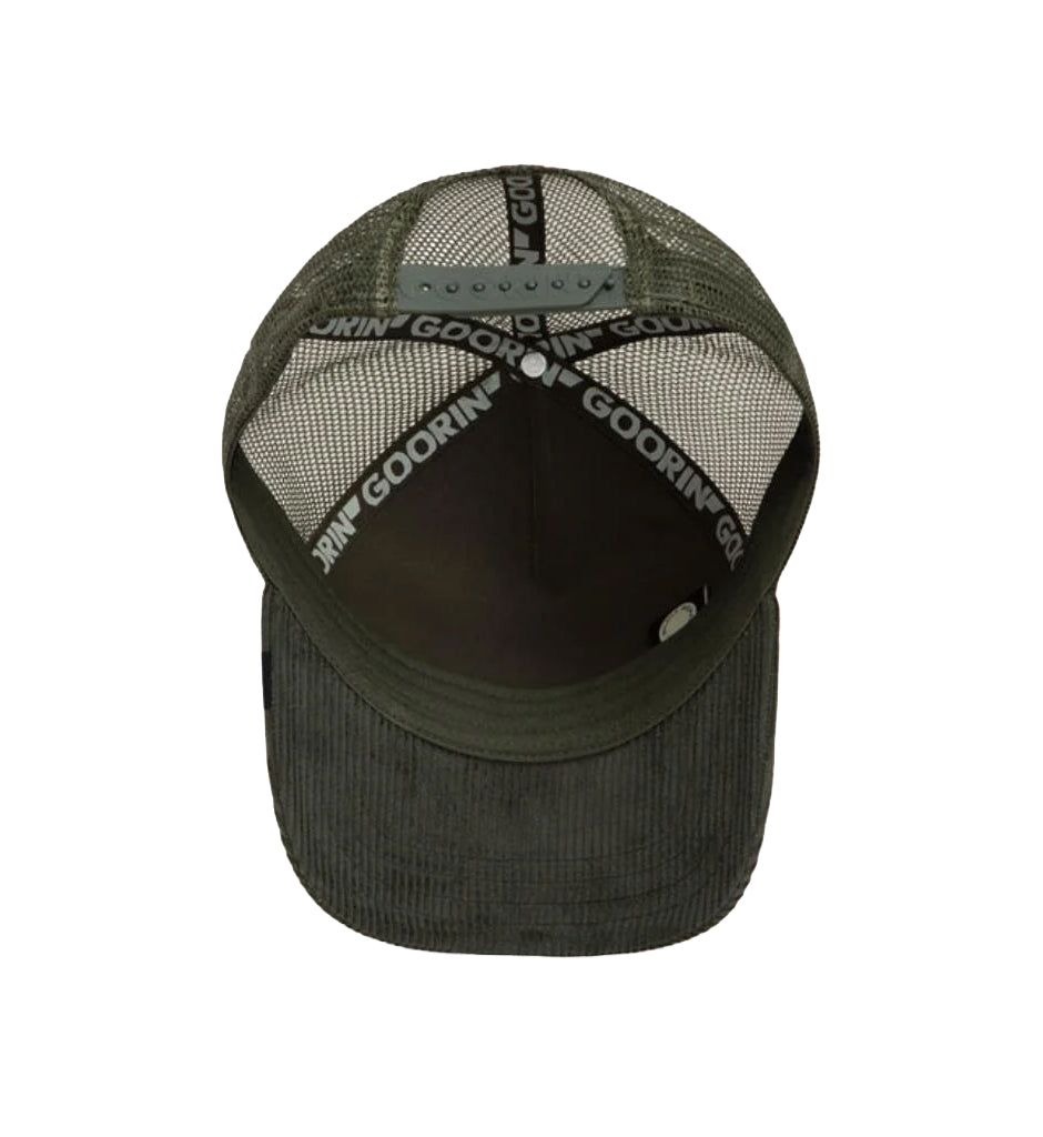 Goorin Bros Corduroy Tuff Trucker Hat Palm 101-3182-PAL | Pro Feet
