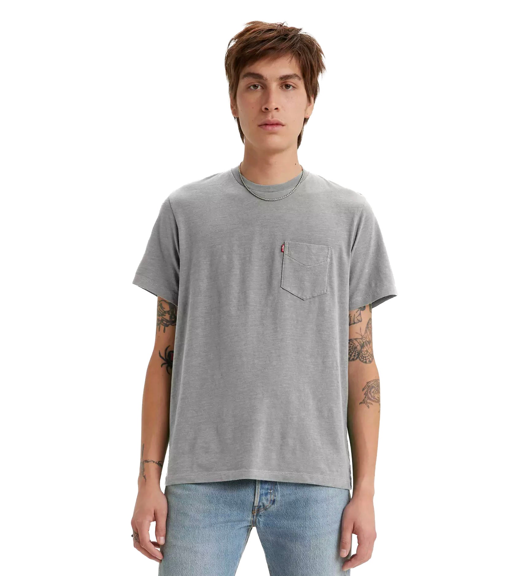 Levi’s Classic Pocket T-Shirt (Black, White, Olive, Grey)