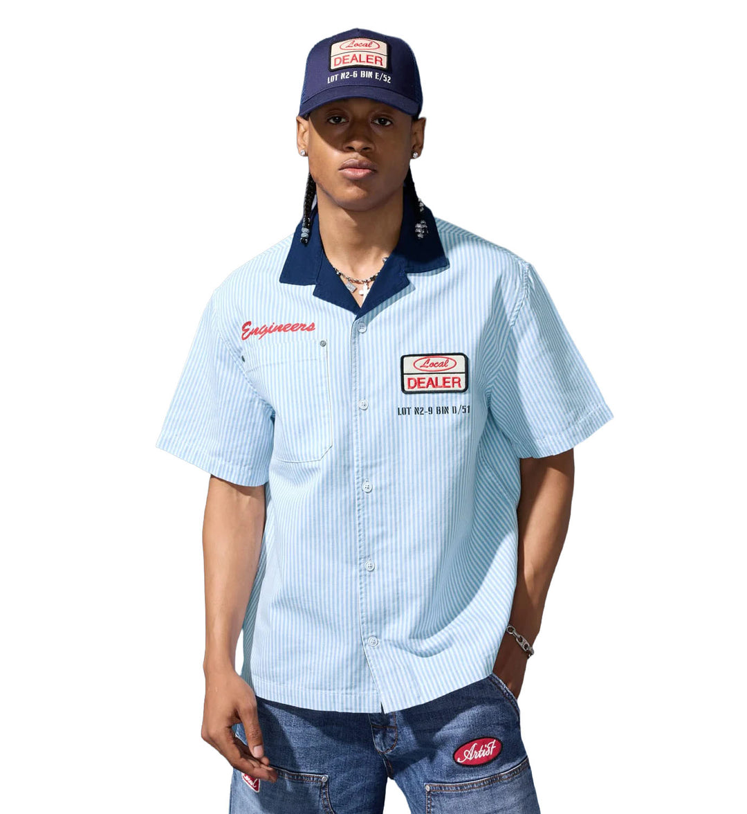 Jordan Craig Re-Up Mechanic Shirt Bengal Stripe 2058-3F | Pro Feet