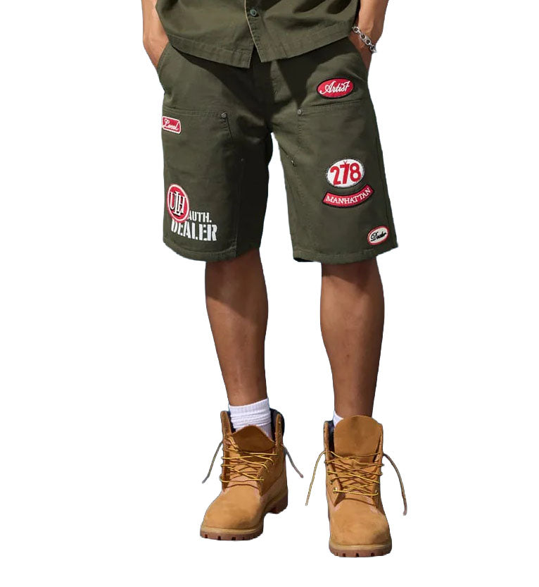 Jordan Craig Retro Re-Up Shorts Dark Green 2058S | Pro Feet