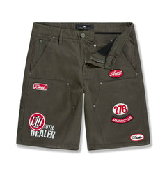Jordan Craig Retro Re-Up Shorts Dark Green 2058S | Pro Feet