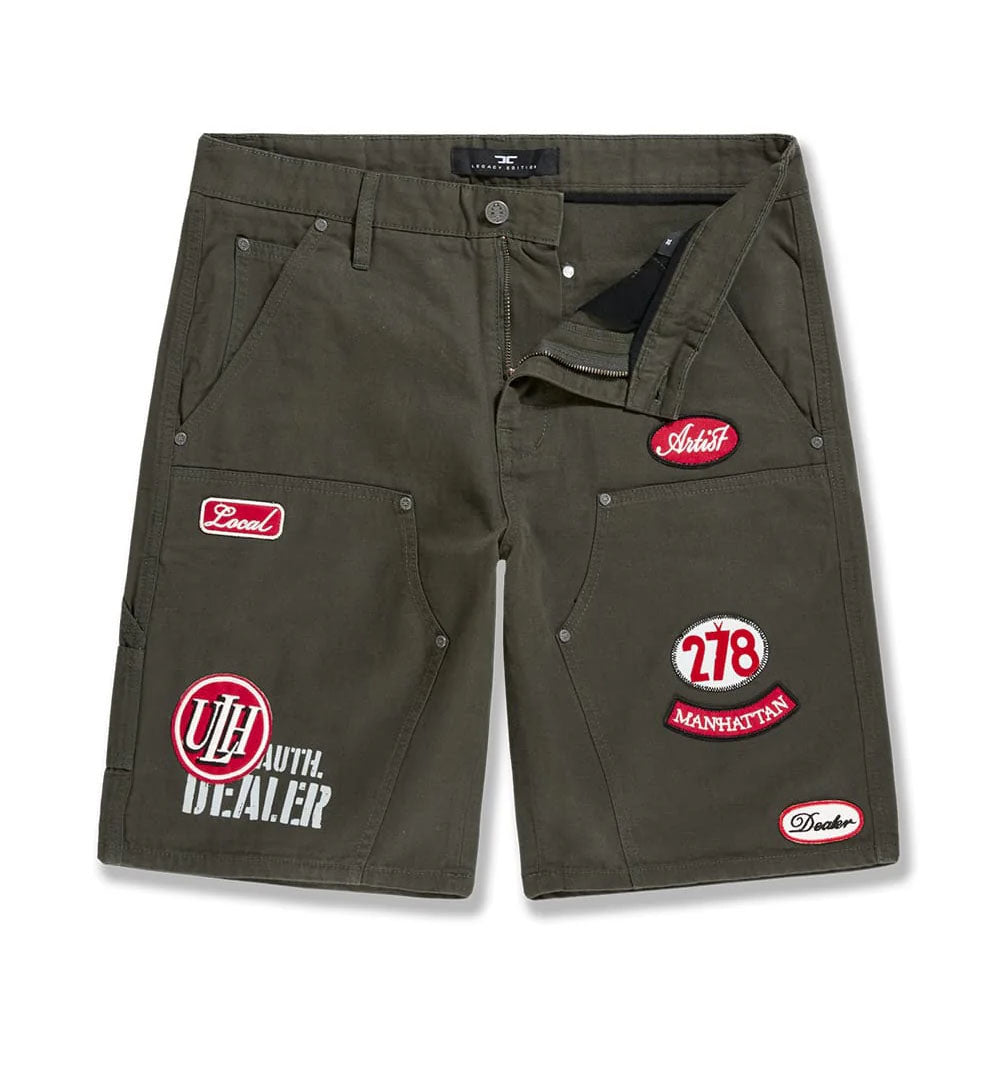 Jordan Craig Retro Re-Up Shorts Dark Green 2058S | Pro Feet