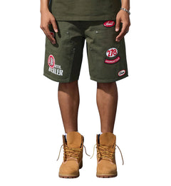 Jordan Craig Retro Re-Up Shorts Dark Green 2058S | Pro Feet