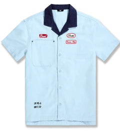Jordan Craig The Re-Up Mechanic Shirt Service Blue 2059-4F | Pro Feet