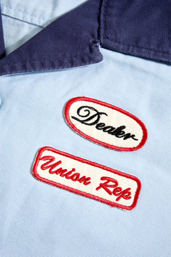 Jordan Craig The Re-Up Mechanic Shirt Service Blue 2059-4F | Pro Feet