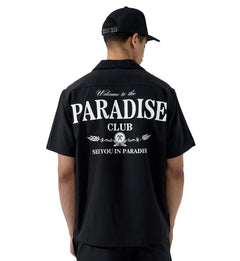 See You In Paradise Paradise Club S/S Shirt Black | Pro Feet | PY2066T