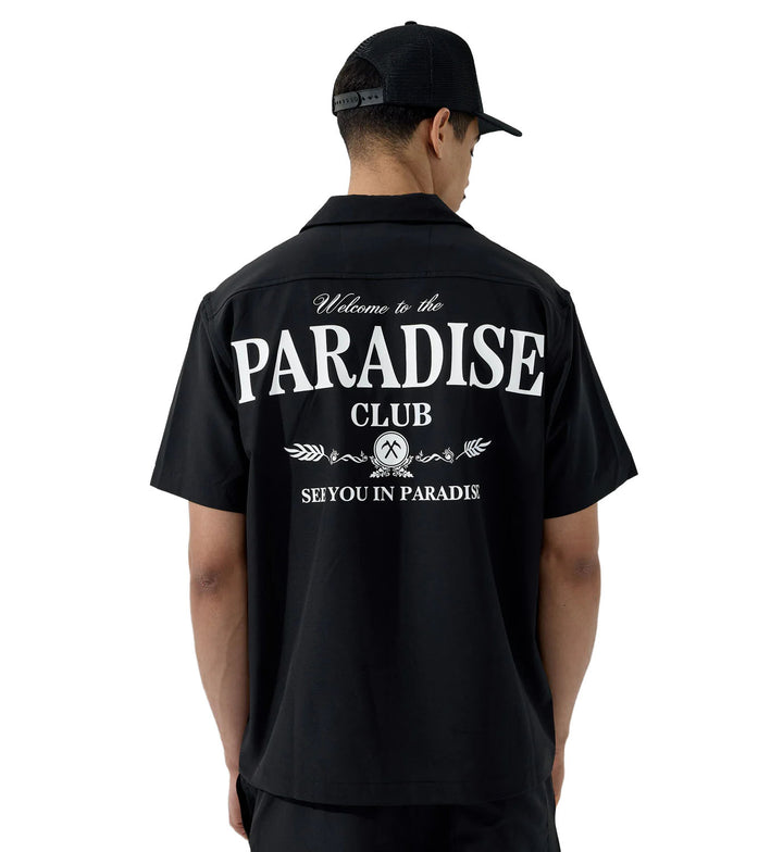 See You In Paradise Paradise Club S/S Shirt Black | Pro Feet | PY2066T
