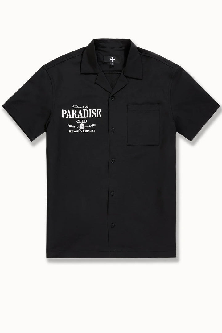 See You In Paradise Paradise Club S/S Shirt Black | Pro Feet | PY2066T