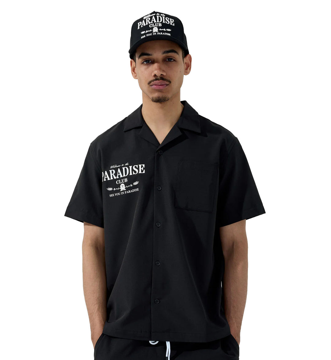 See You In Paradise Paradise Club S/S Shirt Black | Pro Feet | PY2066T