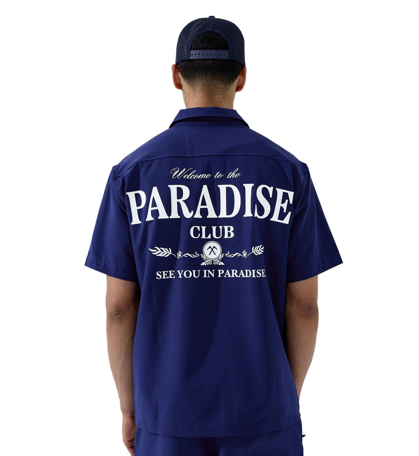 See You In Paradise Paradise Club S/S Shirt Navy | Pro Feet | PY2066T