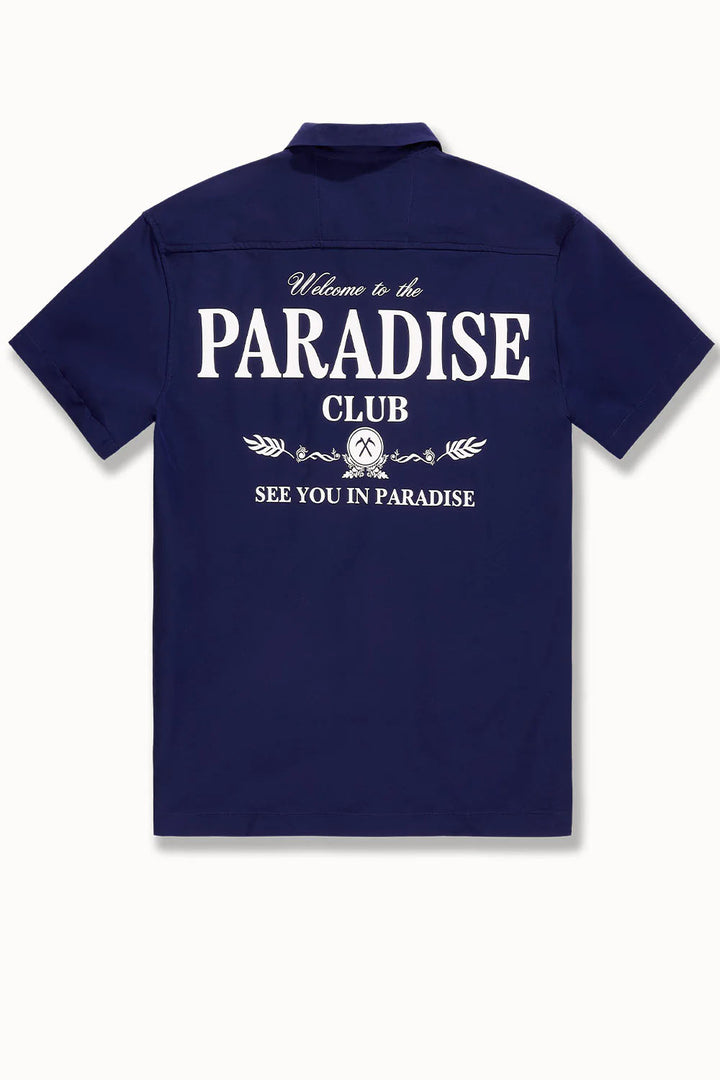 See You In Paradise Paradise Club S/S Shirt Navy | Pro Feet | PY2066T