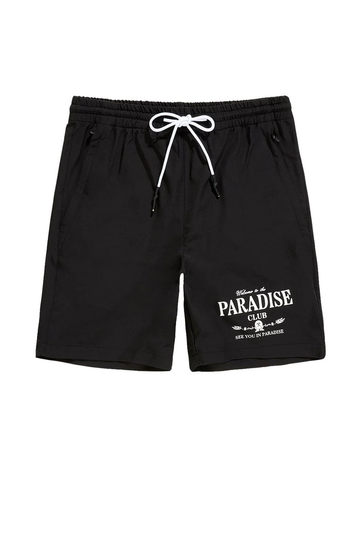See You In Paradise Paradise Club Shorts Black | Pro Feet | SK2066STY