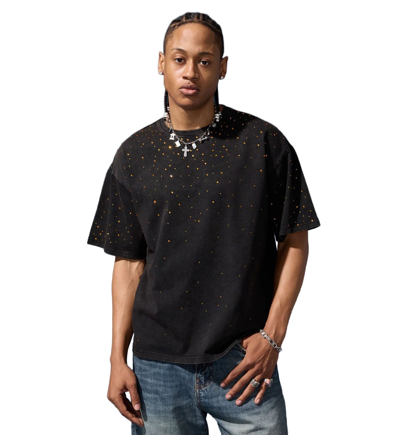 Jordan Craig Radiant Crewneck T-Shirt Copper Black 2081A-CB | Pro Feet