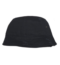 Top Pro Sports Bucket Hat w/ Tear “Black/White” (2106-15)