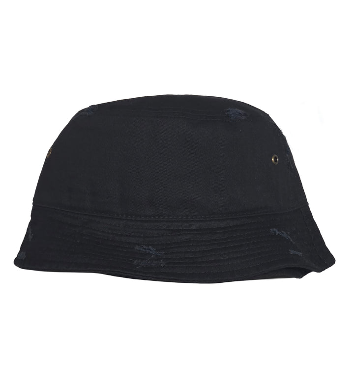 Top Pro Sports Bucket Hat w/ Tear “Black/White” (2106-15)