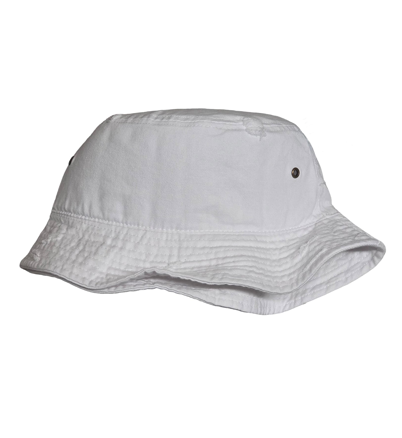 Top Pro Sports Bucket Hat w/ Tear “Black/White” (2106-15)