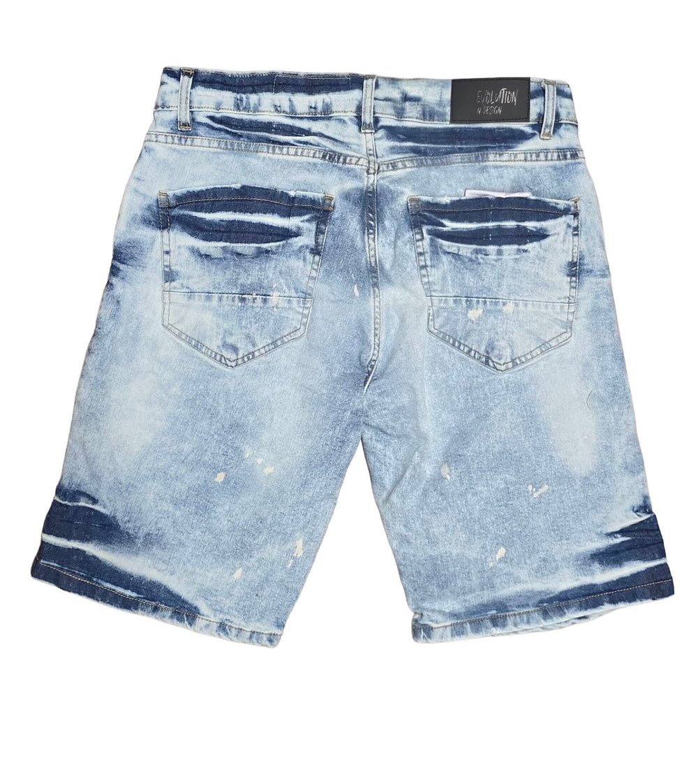 Evolution Denim Shorts – Ice Blue 220052-IB | Pro Feet
