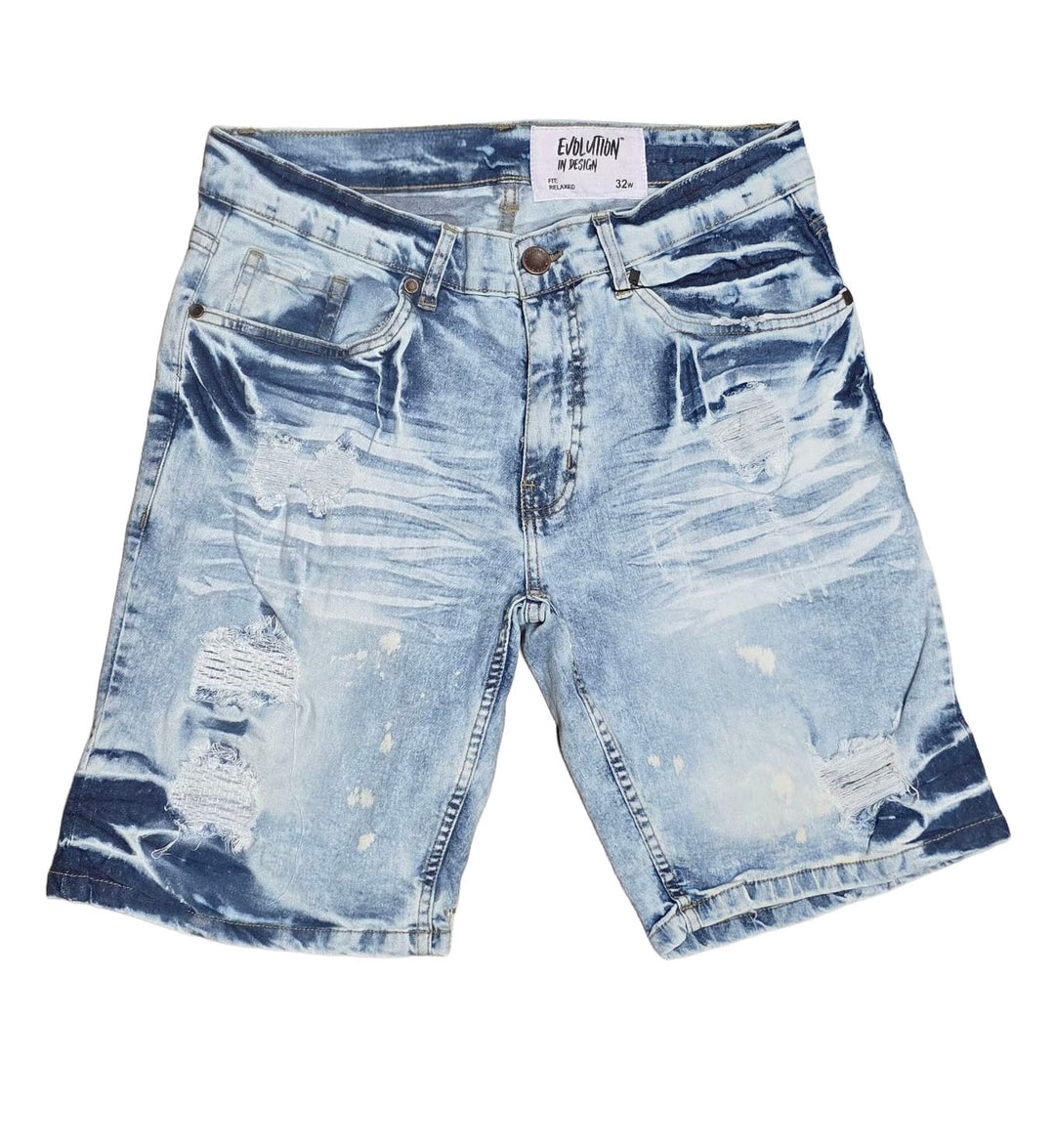 Evolution Denim Shorts – Ice Blue 220052-IB | Pro Feet