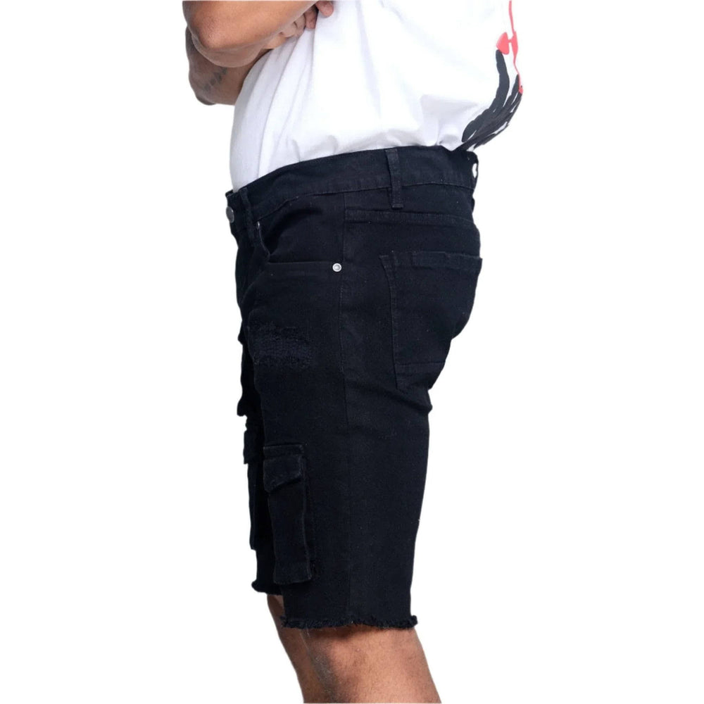 Evolution Men’s Combat Denim Short Black (22973-BK)