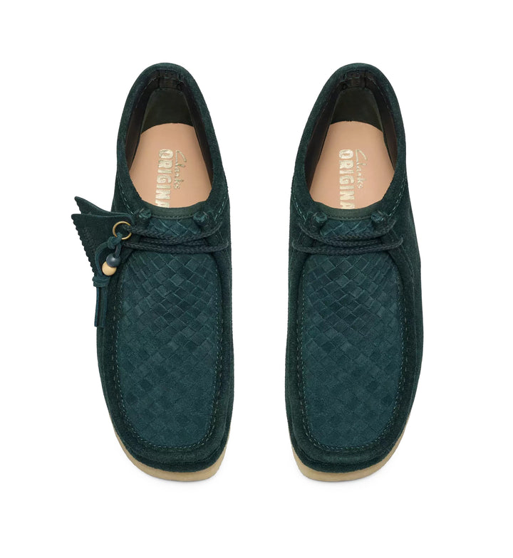 Clarks Originals Wallabee Boot Forest Green Weave 26327512 | Pro Feet