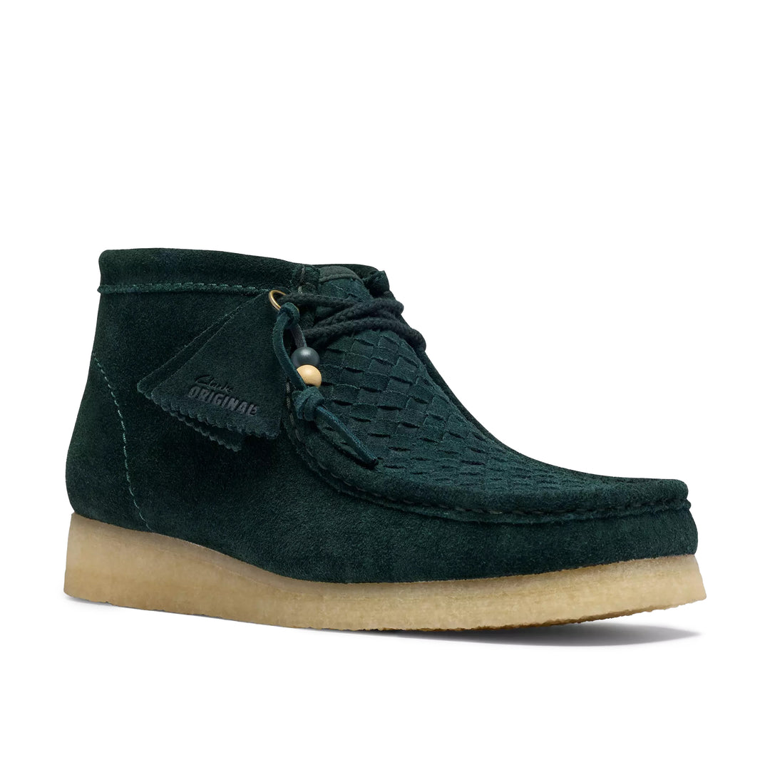 Clarks Originals Wallabee Boot Forest Green Weave 26327512 | Pro Feet