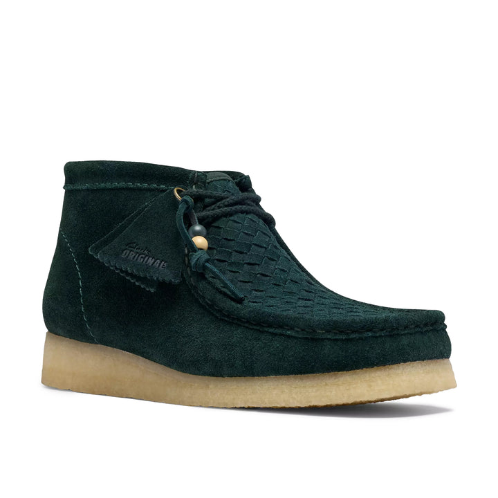 Clarks Originals Wallabee Boot Forest Green Weave 26327512 | Pro Feet