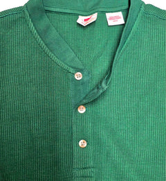 Levi’s Long Sleeve Thermal Henley Green 296910042 | Pro Feet