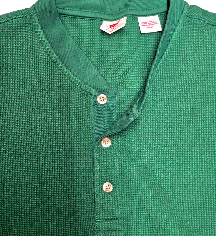 Levi’s Long Sleeve Thermal Henley — Green