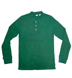 Levi’s Long Sleeve Thermal Henley Green 296910042 | Pro Feet