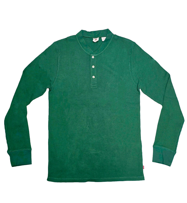 Levi’s Long Sleeve Thermal Henley — Green