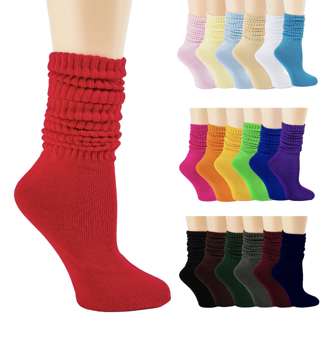 Piccolo Hosiery Slouch Sock — Multiple Colors (3003)