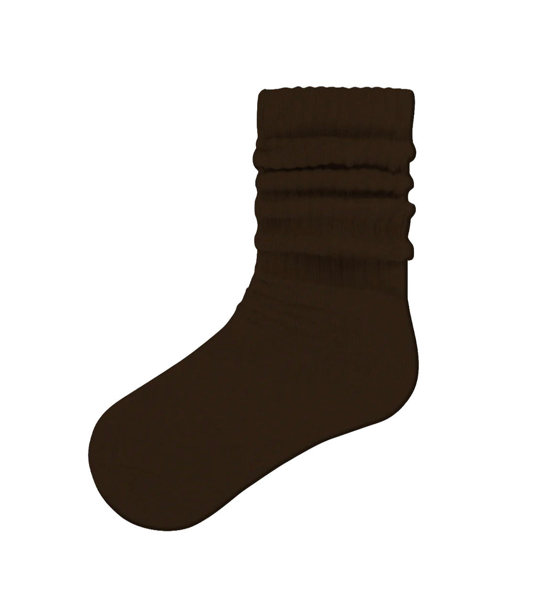 Piccolo Hosiery Slouch Sock - Brown