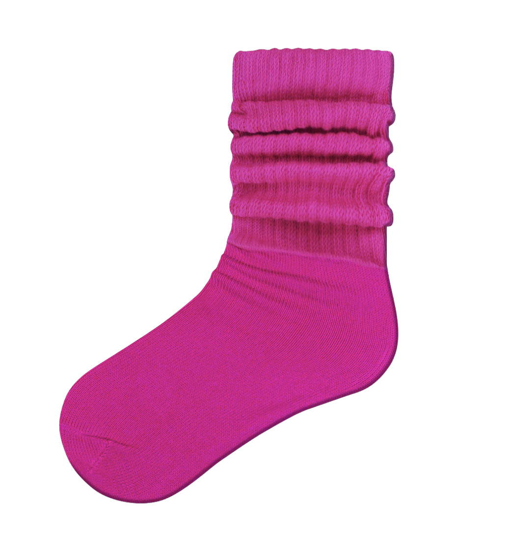 Piccolo Hosiery Slouch Sock - Fuchsia