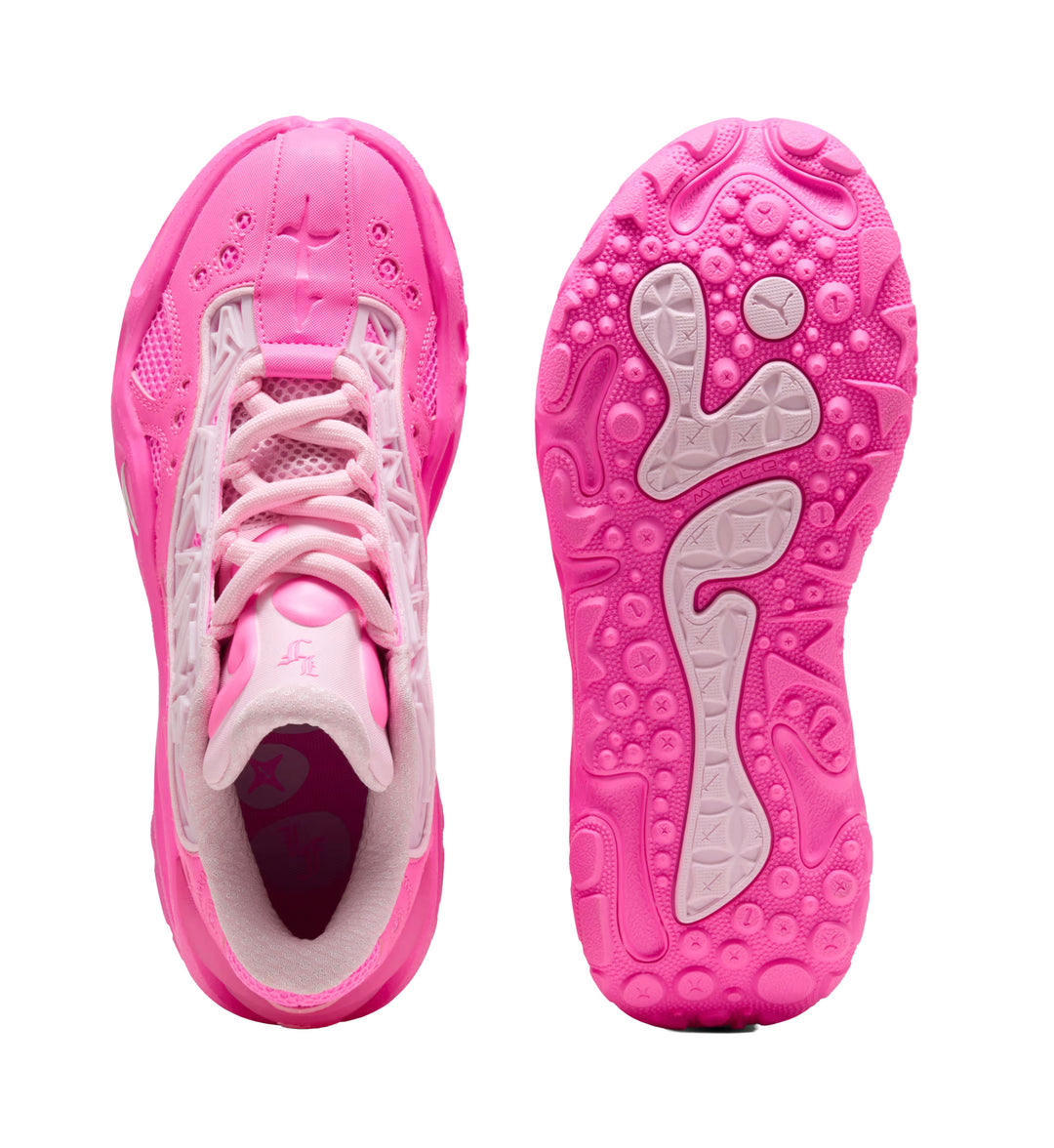 GS PUMA LaFrancé RNR GS Shoes — Poison Pink/Pale Pink/Fluro Pink