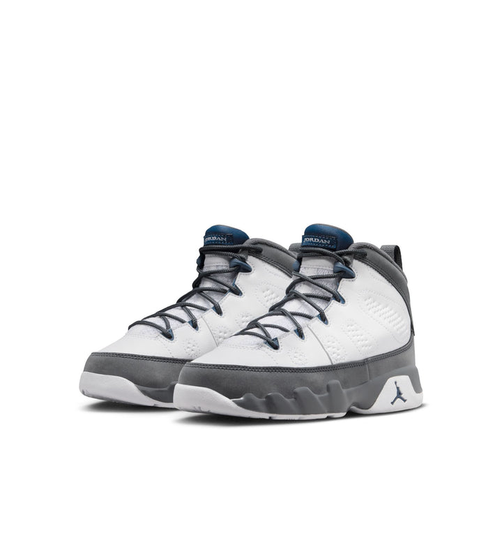 Jordan 9 Retro PS “White/French Blue/Flint Grey” (401811-100)