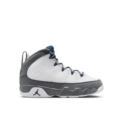 Jordan 9 Retro PS “White/French Blue/Flint Grey” (401811-100)