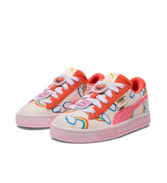 PUMA Care Bears x Sesame Street Basket Frosted Ivory/Red Glamour/Pearl Pink 406903_01 | Pro Feet