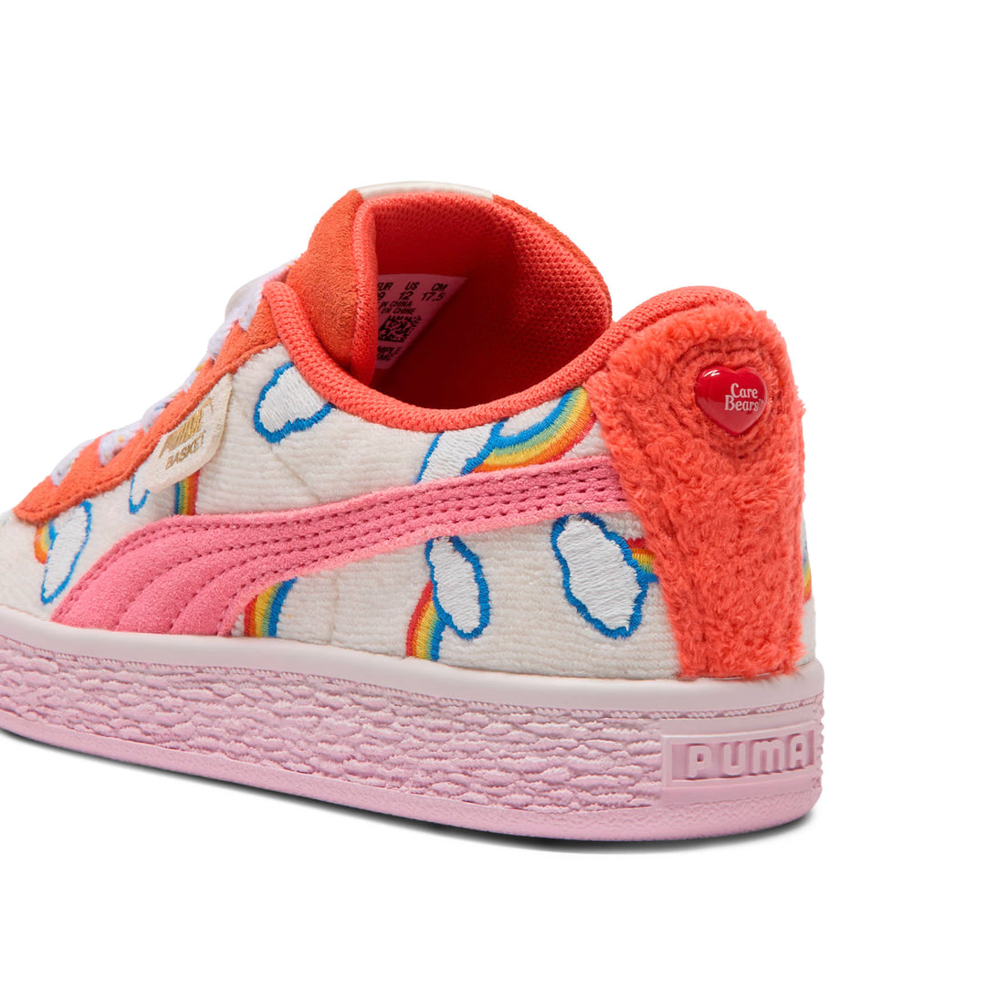 PUMA Care Bears x Sesame Street Basket Frosted Ivory/Red Glamour/Pearl Pink 406903_01 | Pro Feet