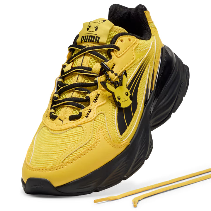 PUMA x Pokémon Fade Pikachu Shoes Energizing Yellow PUMA Black 40810501 | Pro Feet