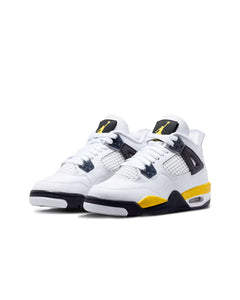 Air Jordan 4 Retro Rare Air GS White Dark Blue Grey Black Tour Yellow 408452-102 | Pro Feet