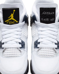 Air Jordan 4 Retro Rare Air GS White Dark Blue Grey Black Tour Yellow 408452-102 | Pro Feet