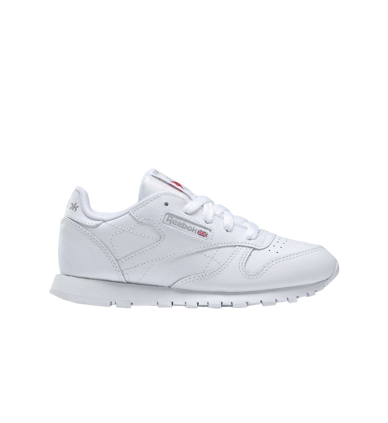 Reebok Kids’ Classic Leather “White/White” (50172)