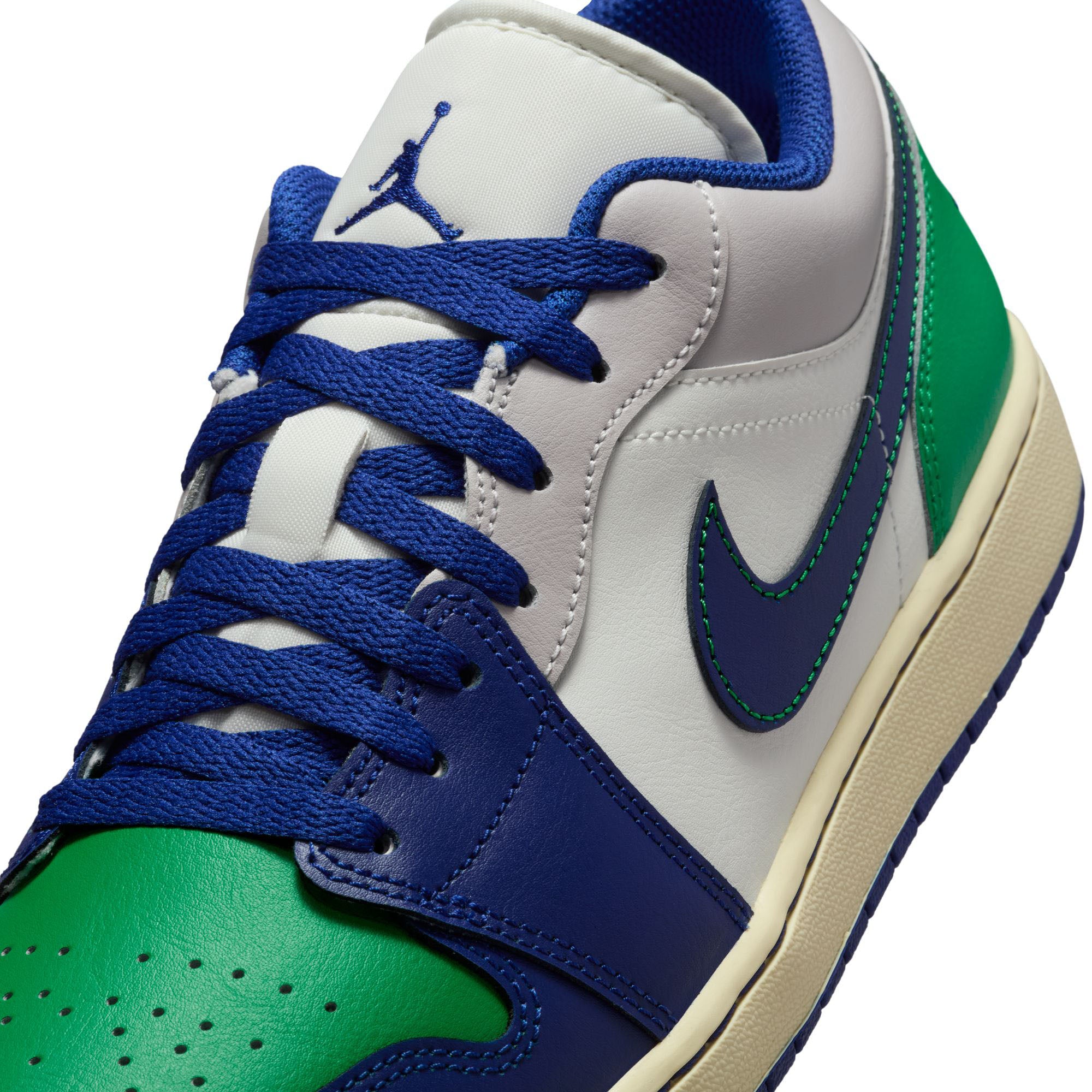 Air Jordan 1 Low Sail/Stadium Green/Neutral Grey/Deep Royal Blue (553558-147)