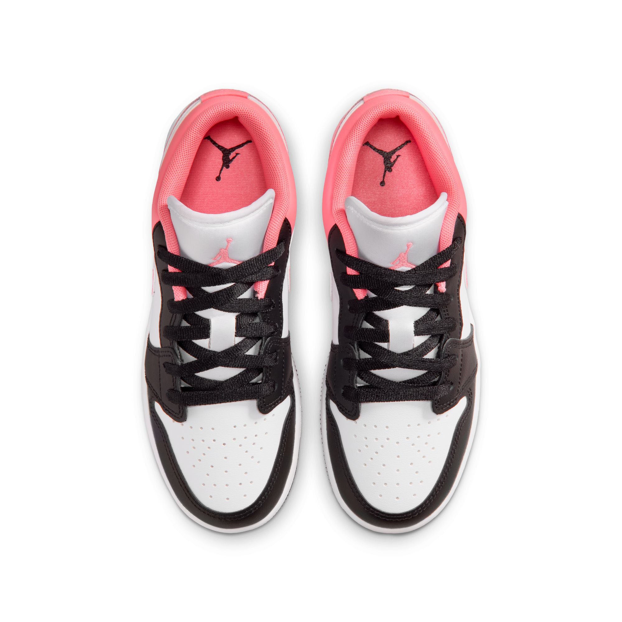 Air Jordan 1 Low Black/Pink Gaze-White (553560-025)