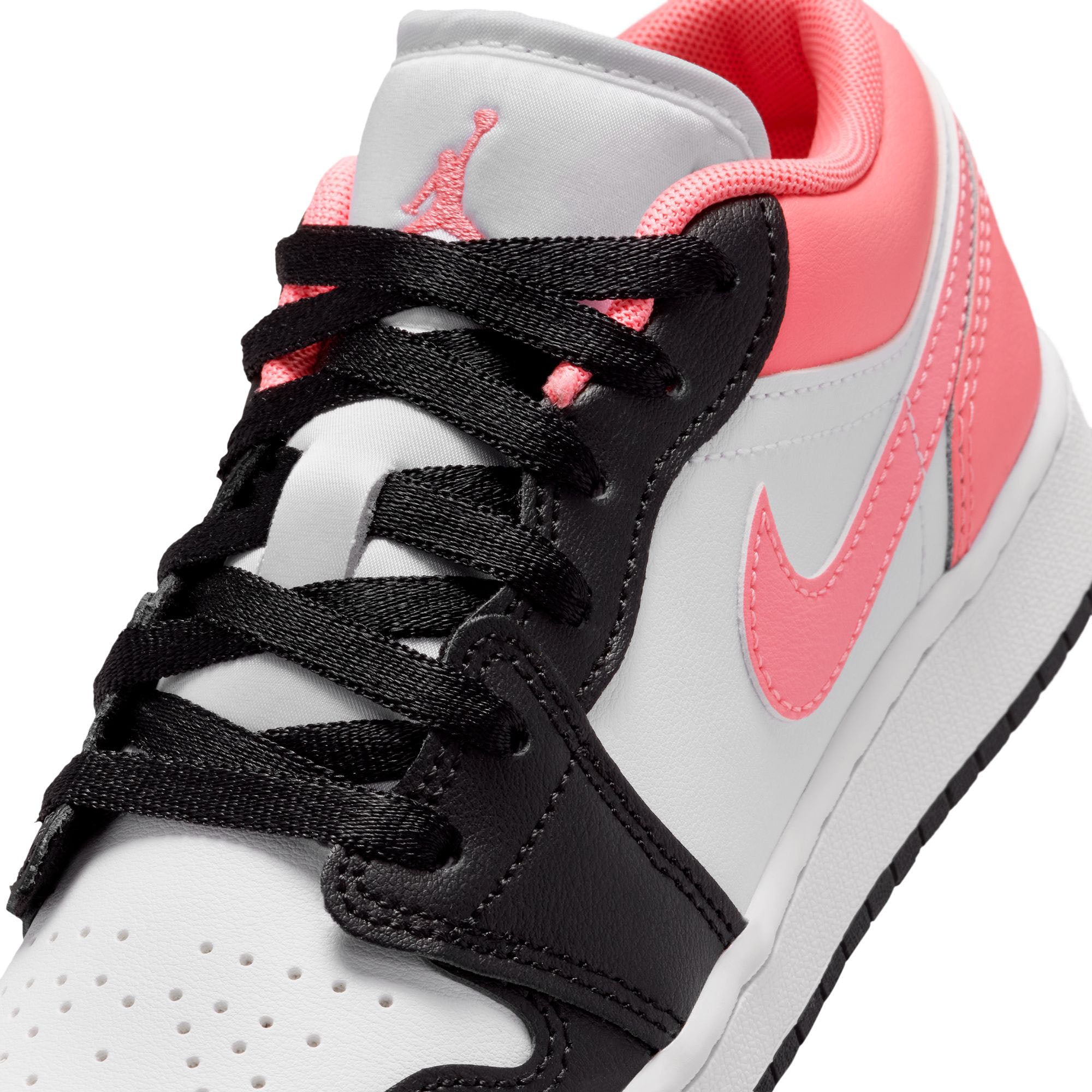 Air Jordan 1 Low Black/Pink Gaze-White (553560-025)