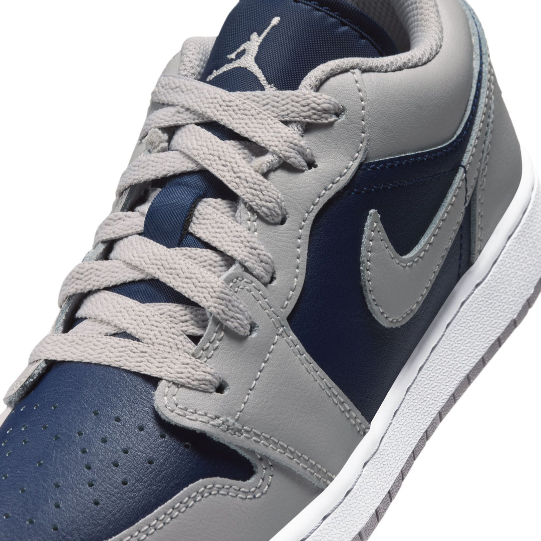 Air Jordan 1 Low GS Tech Grey College Navy 553560-058 | Pro Feet