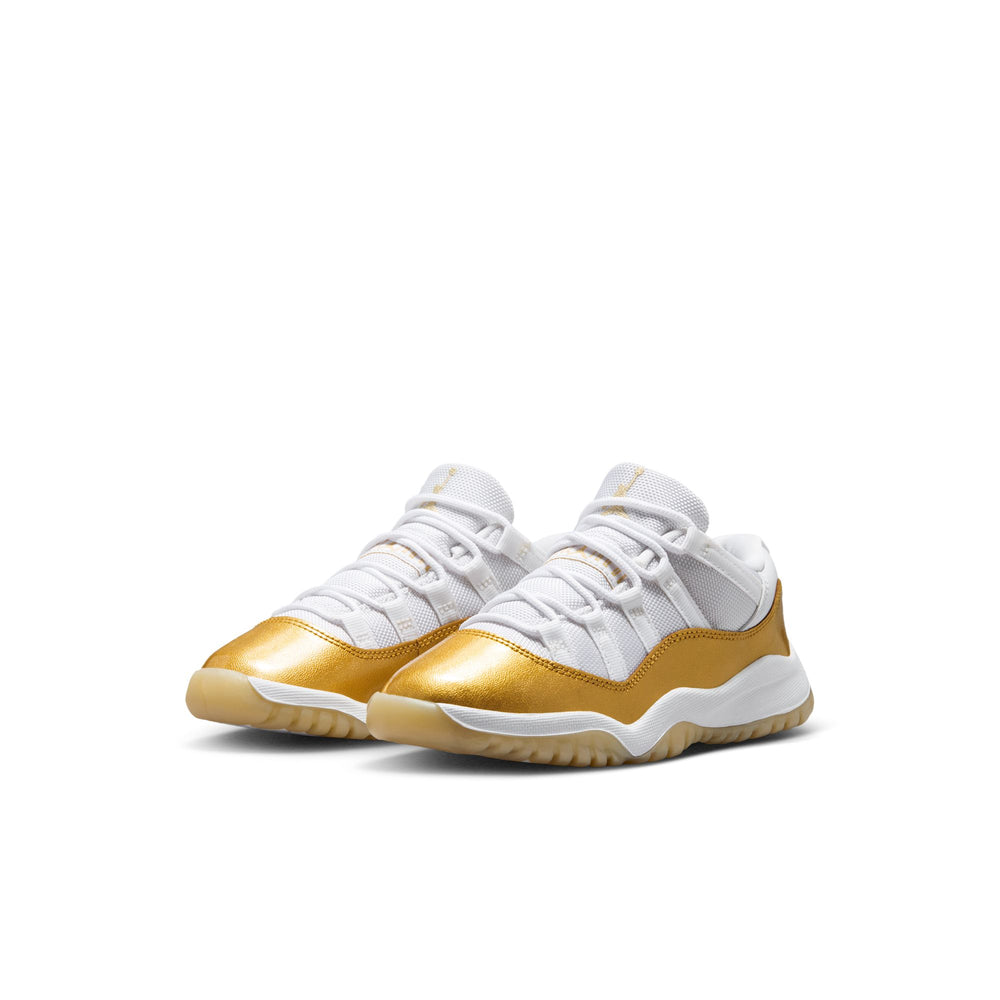 Jordan 11 Retro Low PS White Metallic Gold Team Gold 580522-102 | Pro Feet